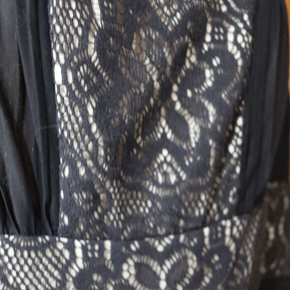 ECI New York Black and White Square Neck Midi Dress Party Guest Dress 12 - Picture 10 of 12